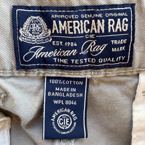 American Rag Grey Cotton Slim Straight Pants | 32 - Picture 5 of 6